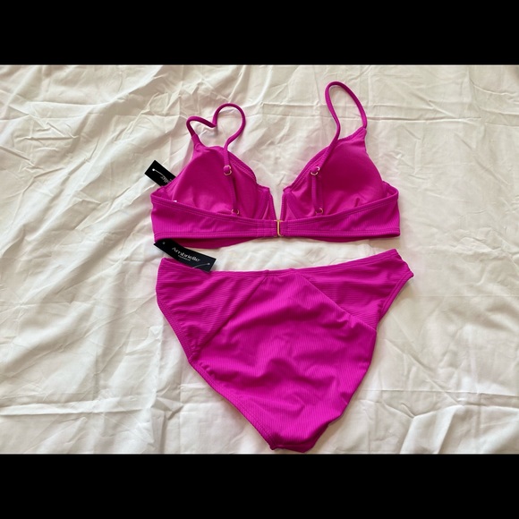 Ambrielle Full Swim Suit | NWT | Top: M Bottom: M | Pink | Latch in back - Picture 4 of 6
